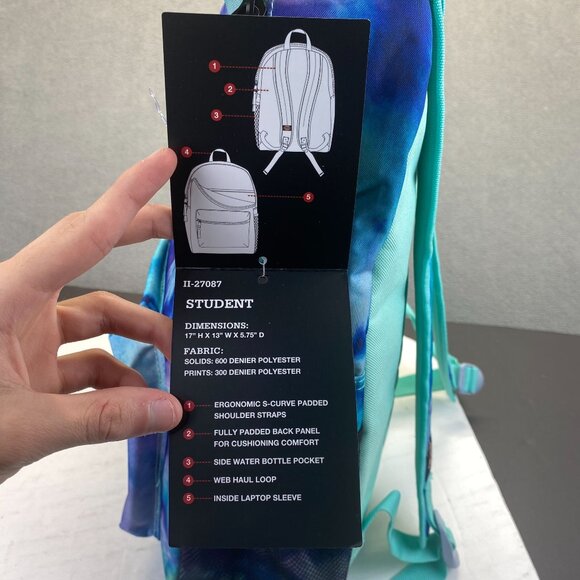 Dickies Backpack,Casual Daypack,inside Laptop Sleeve,Travel,Web Haul Loop,Unisex - Picture 6 of 14